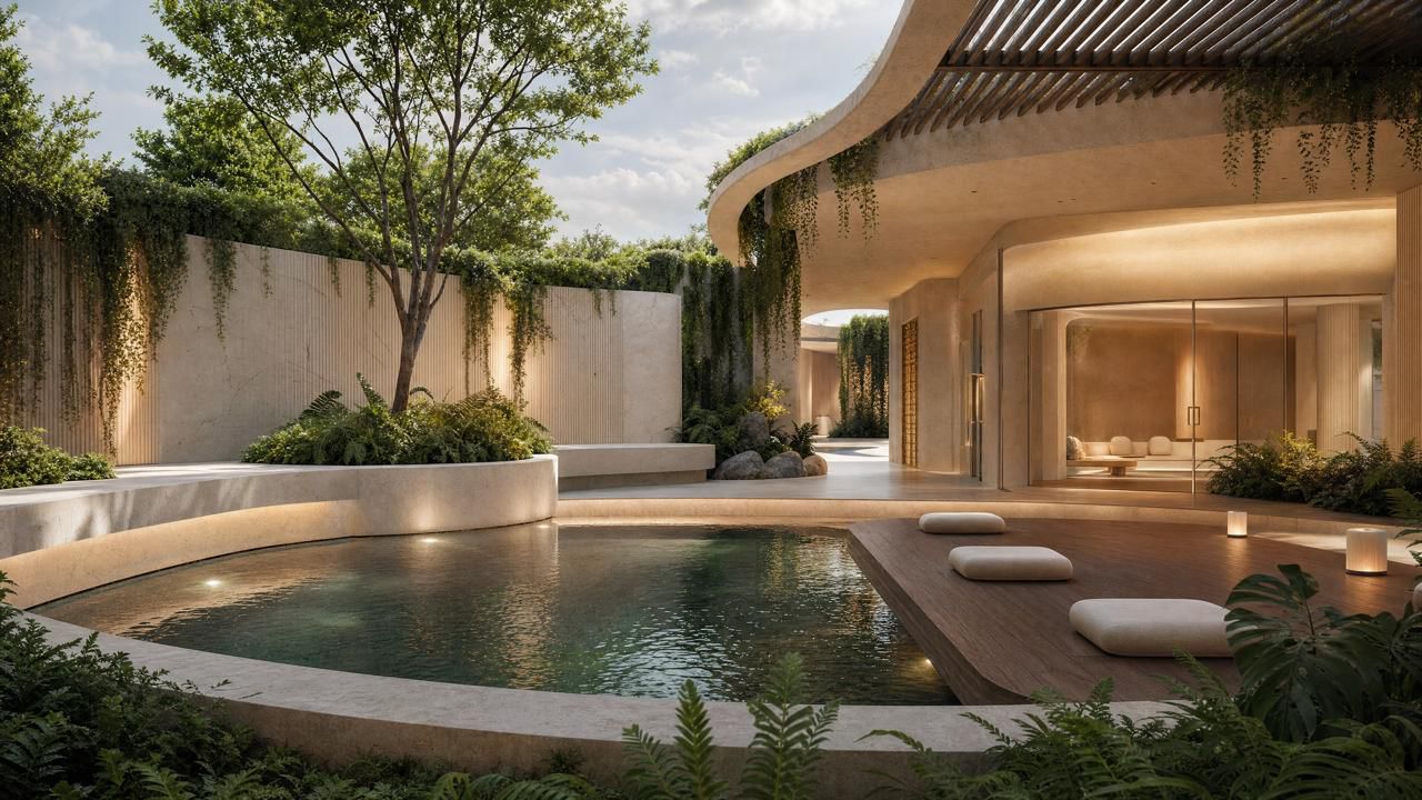 A quiet sanctuary pool